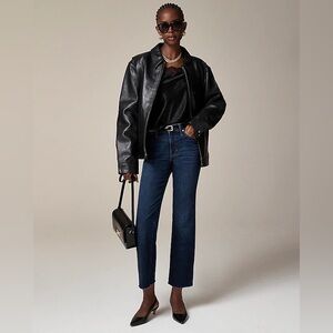 J. Crew mid-rise kickout jean in dark navy blue, size 31